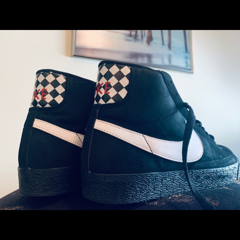 Nike NYX blazer high shoes “checkerboard”